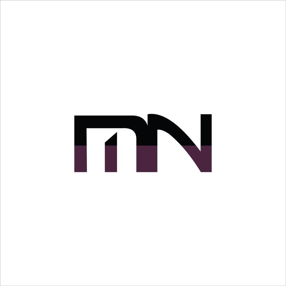 eerste brief mn of nm logo vector ontwerp sjabloon