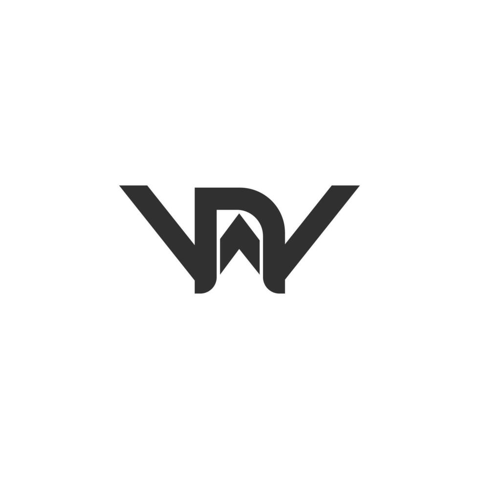 nw, wn, w en n abstract eerste monogram brief alfabet logo ontwerp vector