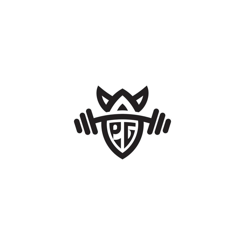pag lijn geschiktheid eerste concept met hoog kwaliteit logo ontwerp vector