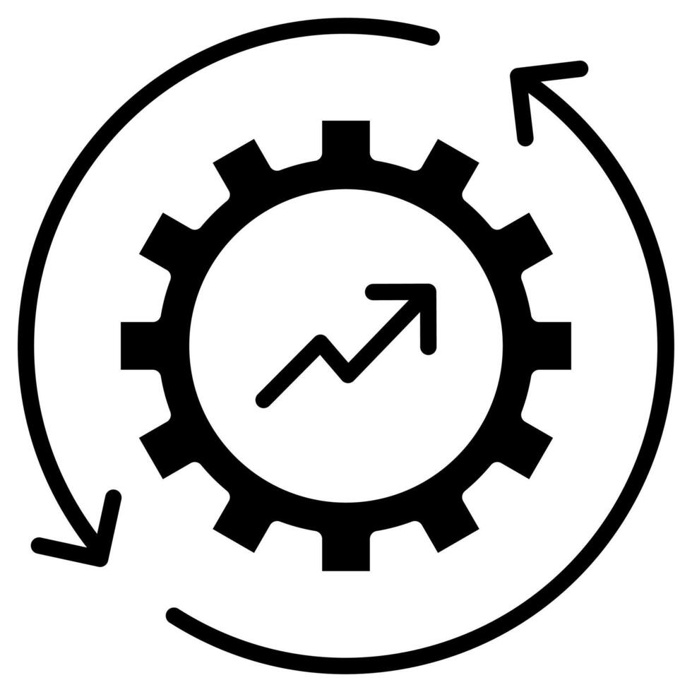 model- optimalisatie icoon lijn vector illustratie