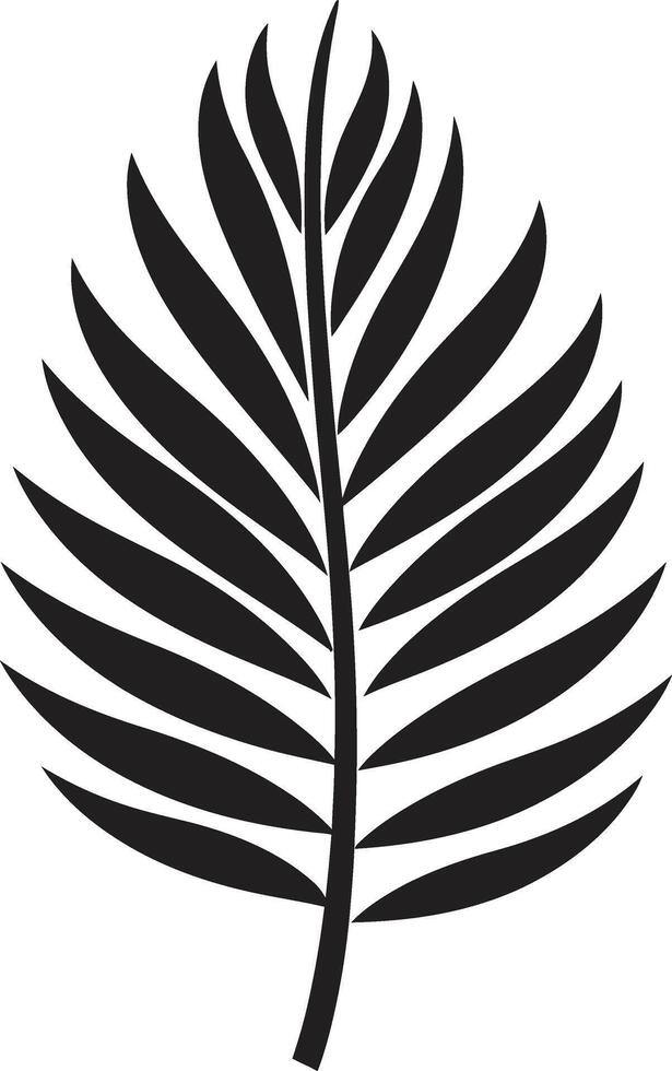 palmvista boeiend icoon ontwerp natuurnest biologisch palm blad embleem vector