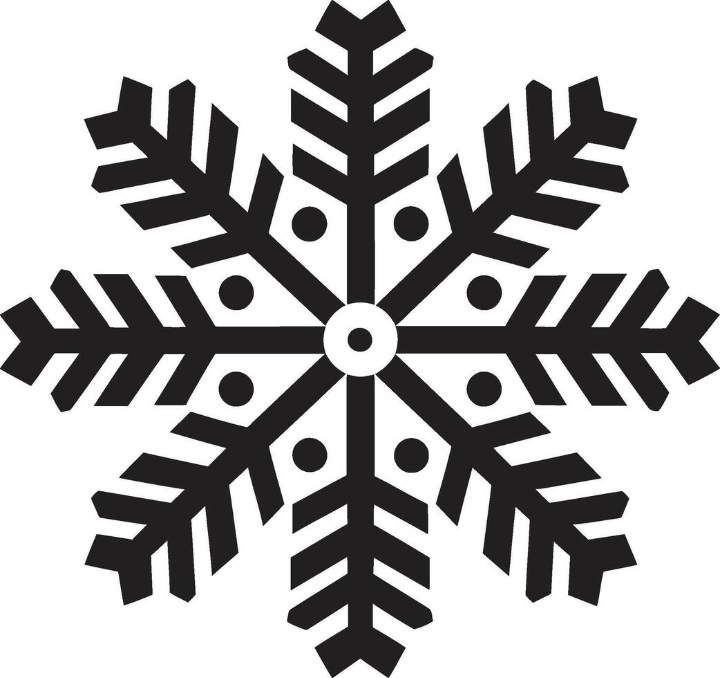 sneeuwvlok kalmte geopenbaard logo vector ontwerp arctisch genot onthuld iconisch embleem ontwerp