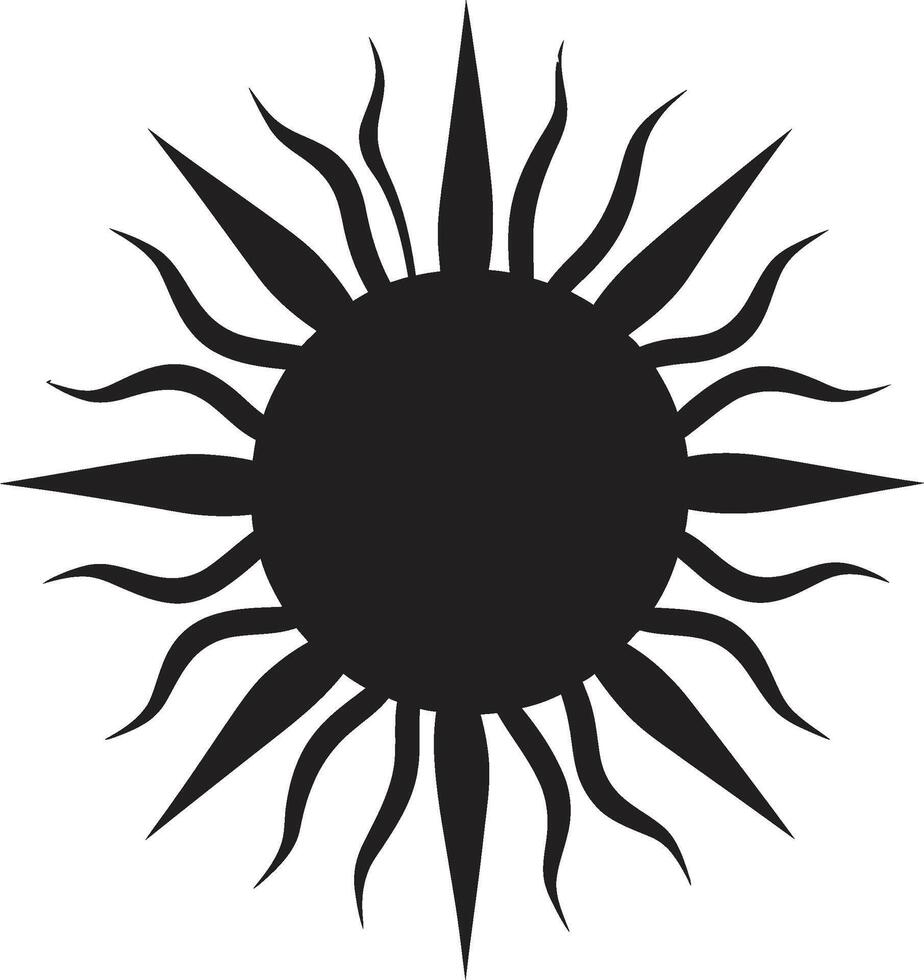 levendig uitzicht zon icoon zonne- handtekening zon embleem ontwerp vector