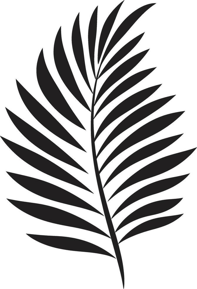 exotisch groen iconisch palm embleem eiland chique vector palm bladeren logo