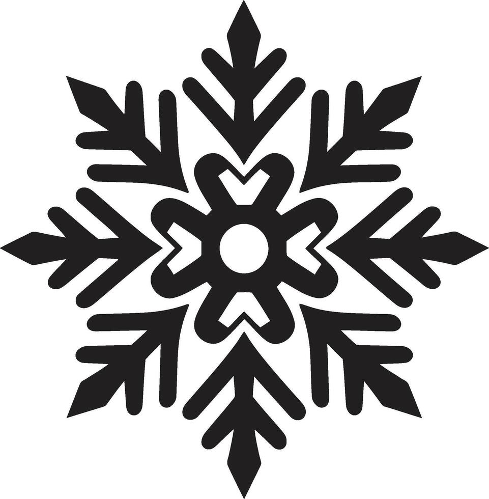 winters fonkeling onthuld vector logo ontwerp sneeuwvlokken aura ontrold iconisch embleem ontwerp