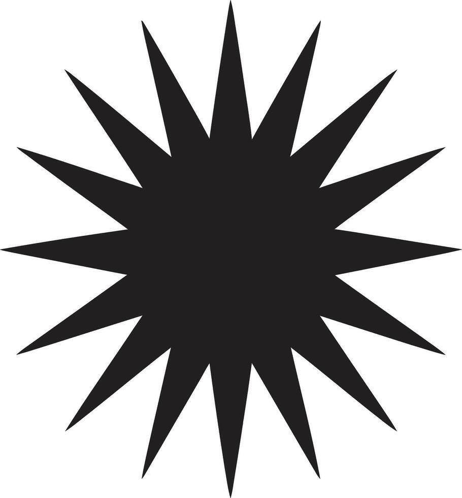 zonne- vonk zon logo icoon briljant uitbarsten zon symboliek vector