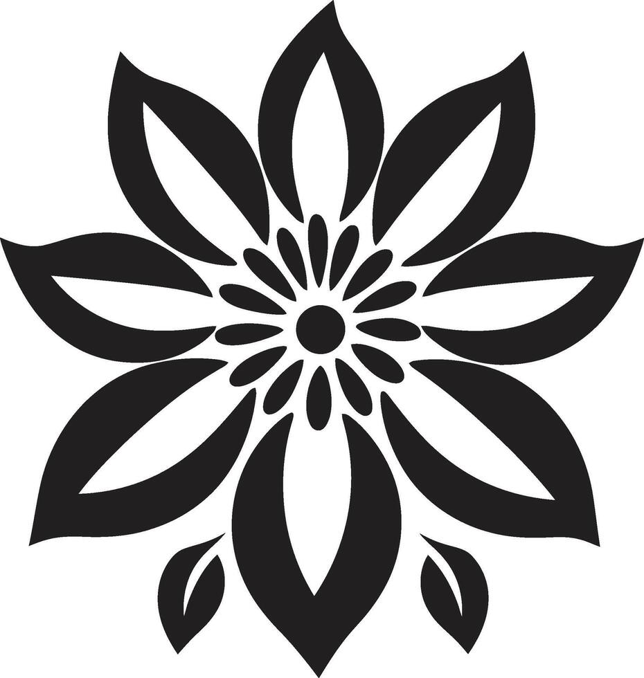 etherisch bloesem embleem iconisch vector detail strak bloemen symbool elegant emblematisch Mark