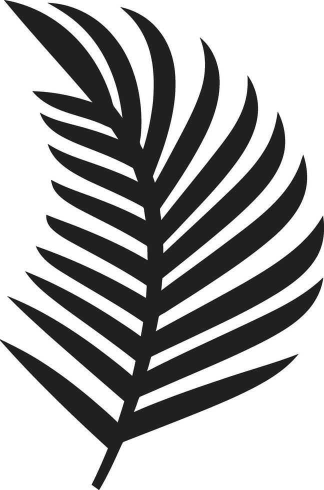exotisch gebladerte embleem vector logo icoon palm paradijs iconisch blad logo ontwerp
