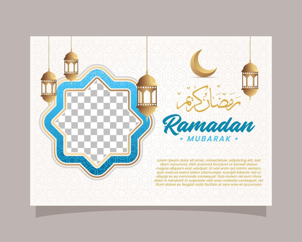 elegant Ramadan kareem achtergrond, voor poster, kader concept, folder, poster. vector illustratie