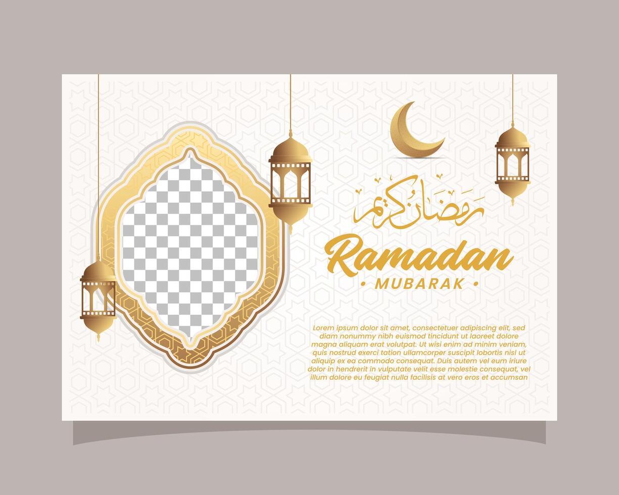 elegant Ramadan kareem achtergrond, voor poster, kader concept, folder, poster. vector illustratie