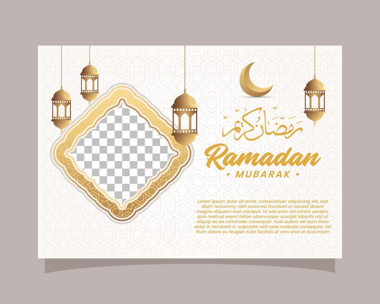 elegant Ramadan kareem achtergrond, voor poster, kader concept, folder, poster. vector illustratie