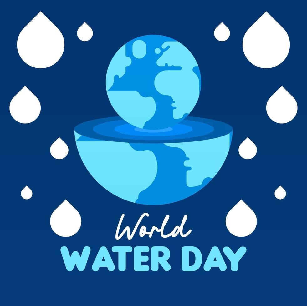 wereld water dag achtergrond illustratie vector