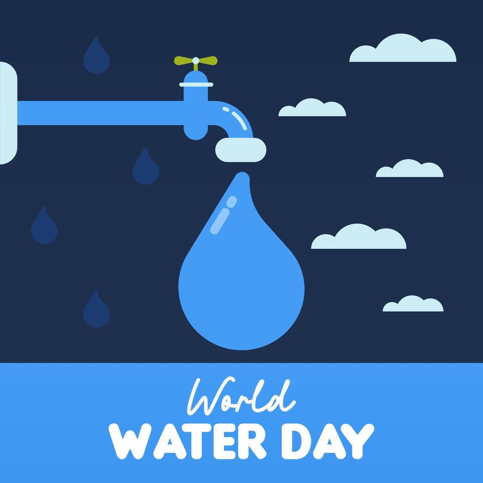 wereld water dag achtergrond illustratie vector