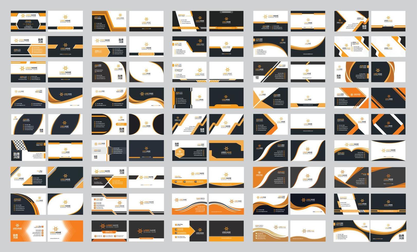 creatieve en zakelijke en minimale ontwerpsjabloon voor visitekaartjes vector