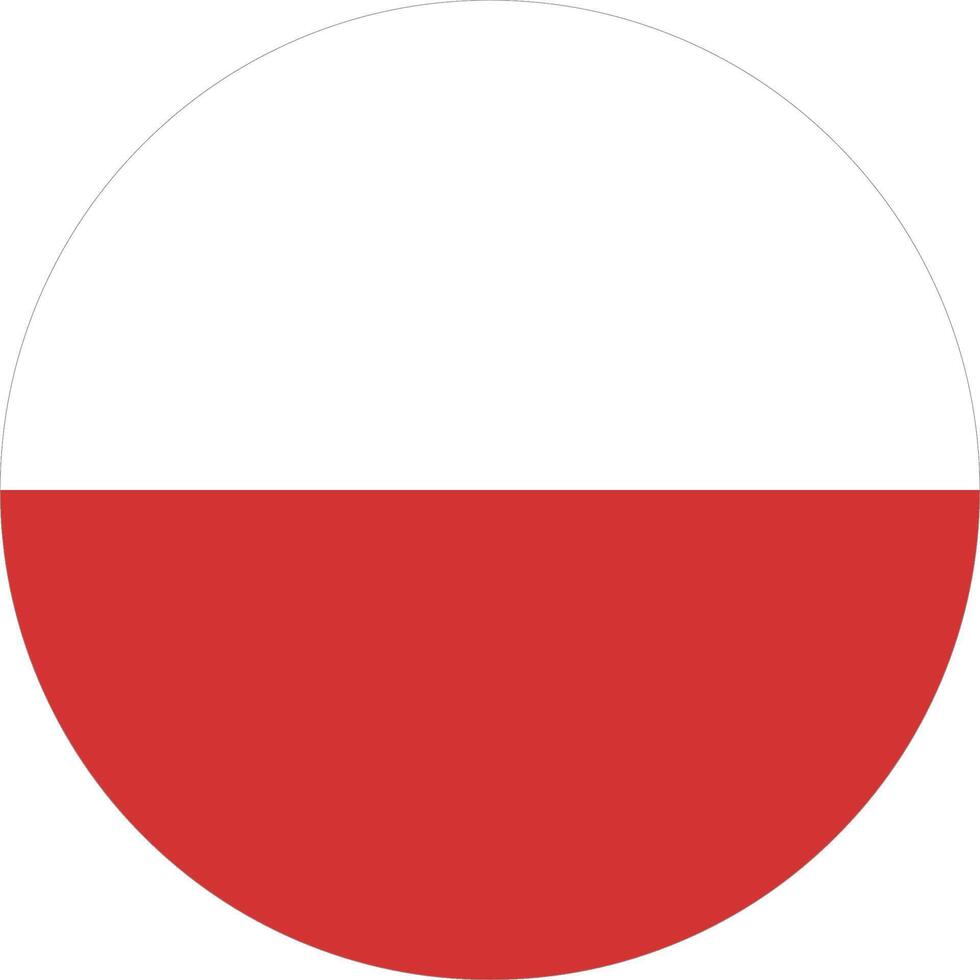 Polen vlag nationaal embleem grafisch element illustratie vector