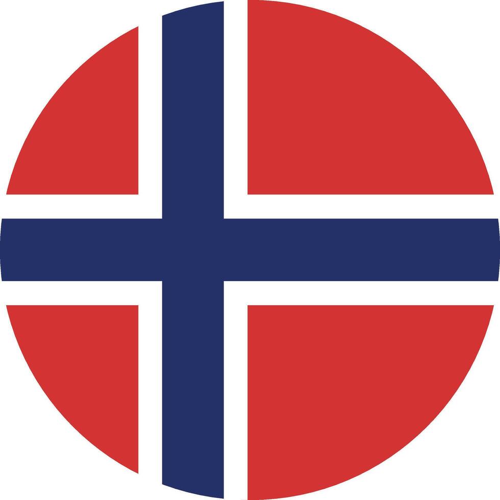 Noorwegen vlag nationaal embleem grafisch element illustratie vector
