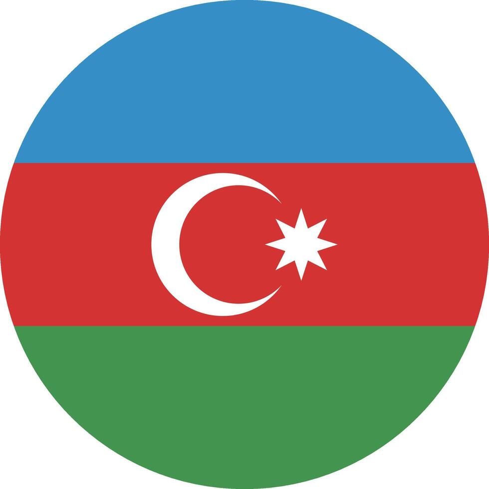 Azerbeidzjan vlag nationaal embleem grafisch element illustratie vector