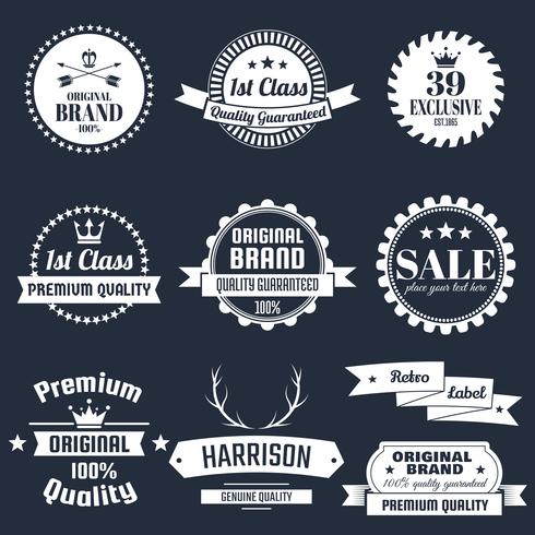 Vintage Retro Vector Logo voor banner