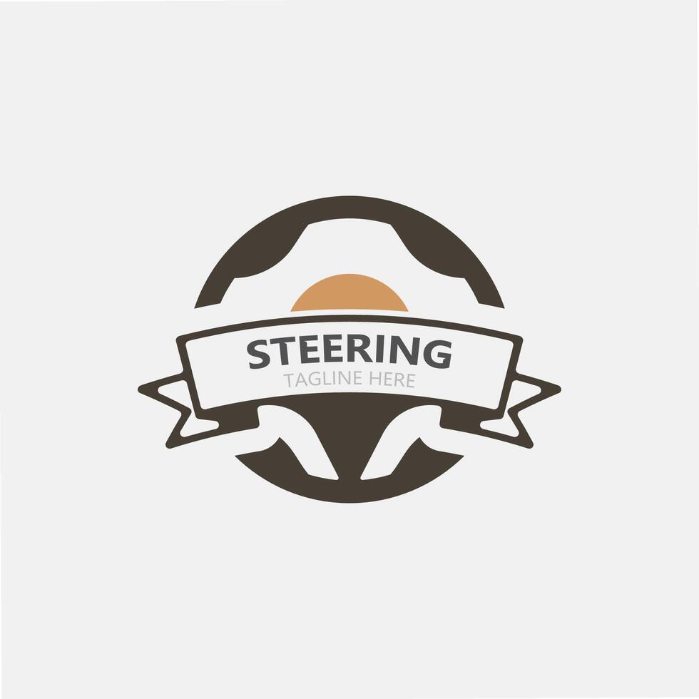 stuurinrichting wiel logo automotive auto ontwerp garage auto reparatie werkplaats illustratie vector