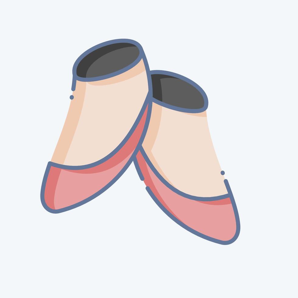 icoon laatste schoenen. verwant naar schoenmaker symbool. tekening stijl. gemakkelijk ontwerp bewerkbaar. gemakkelijk illustratie vector