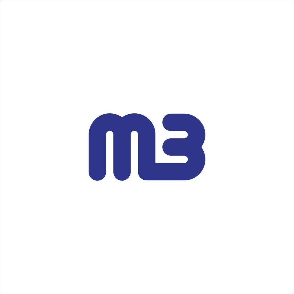 eerste brief mb logo of bm logo vector ontwerp Sjablonen