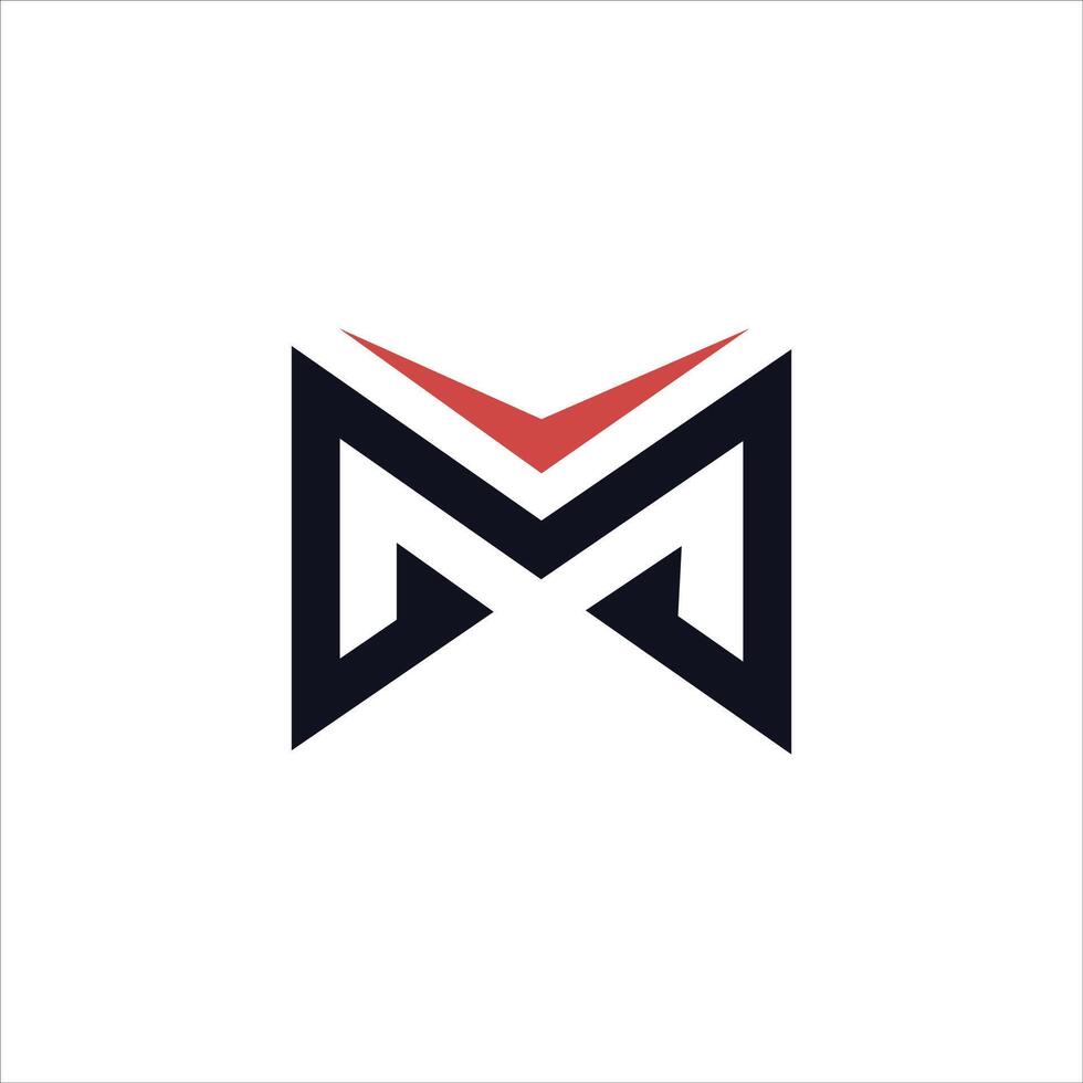 eerste brief m logo ontwerp sjabloon vector