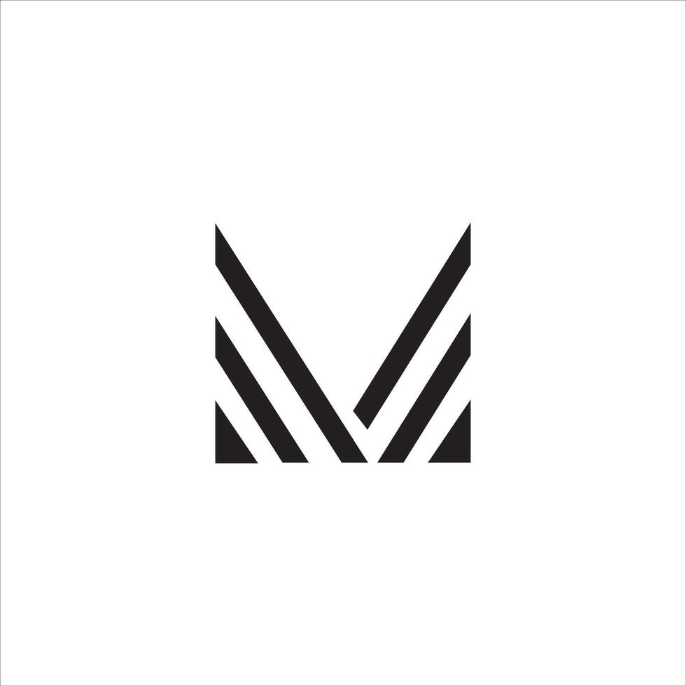 eerste brief m logo ontwerp sjabloon vector