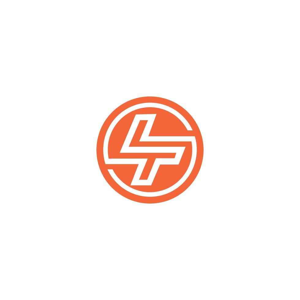 eerste brief lt logo of tl logo vector ontwerp sjabloon