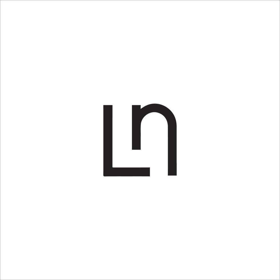 eerste brief ln logo of nl logo vector ontwerp sjabloon