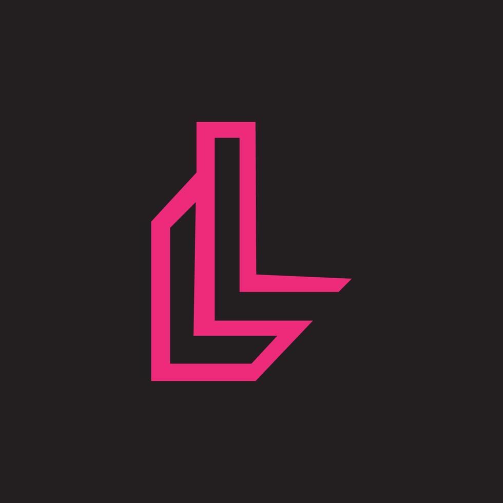 alfabet brieven initialen monogram logo ik, l vector