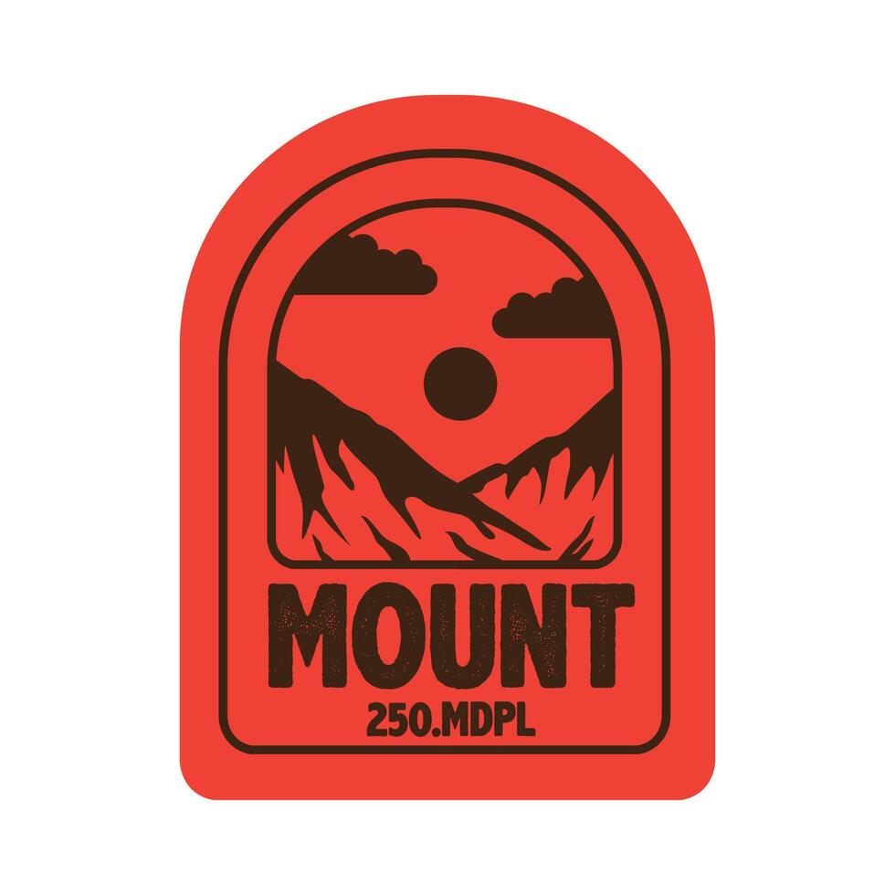 logo insigne sjabloon voor klimmer buitenshuis vector icoon symbool illustratie
