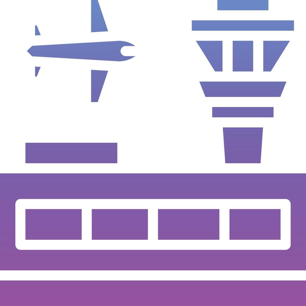 luchthaven gebouw vector icoon