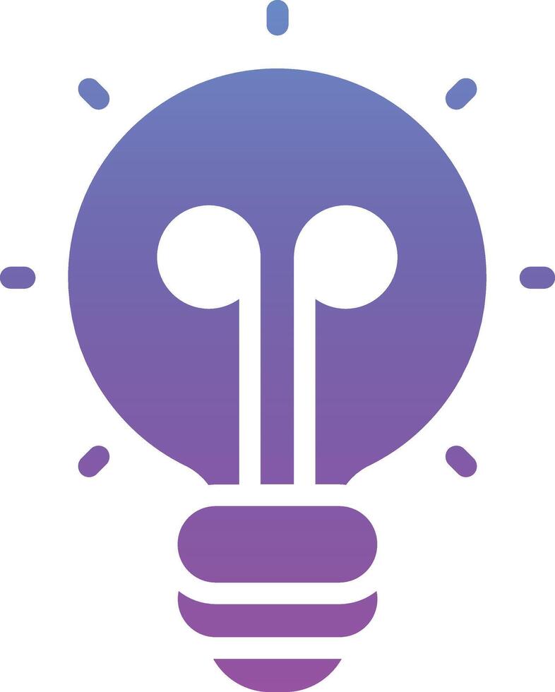 gloeilamp vector pictogram