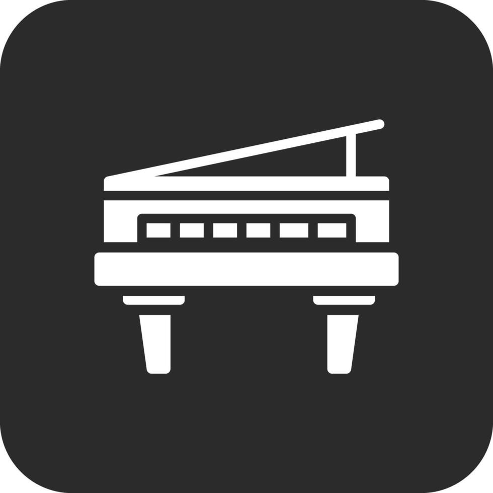 houten piano vector icoon