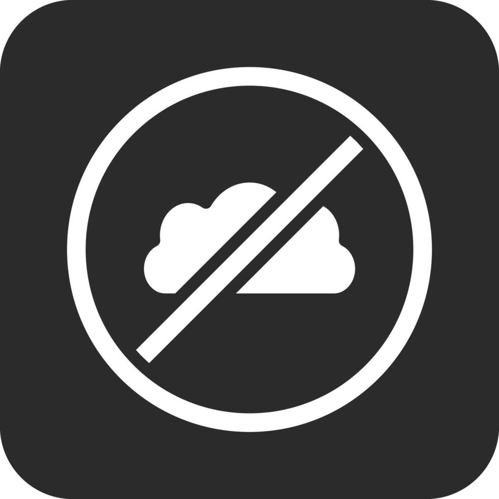wolk ontoegankelijk vector icoon