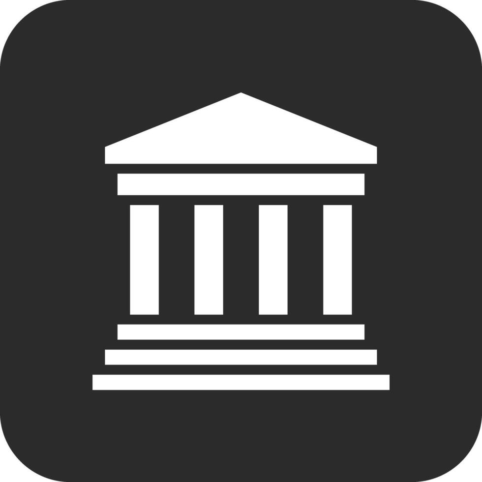 Grieks tempel vector icoon