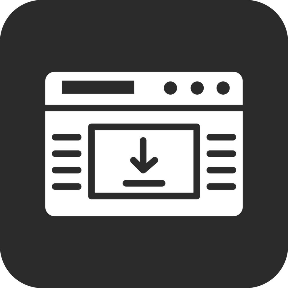 webpagina downloaden vector icoon