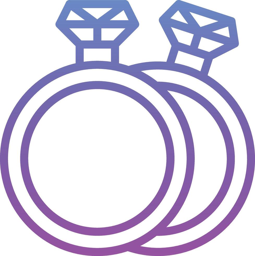 diamant ring vector icoon