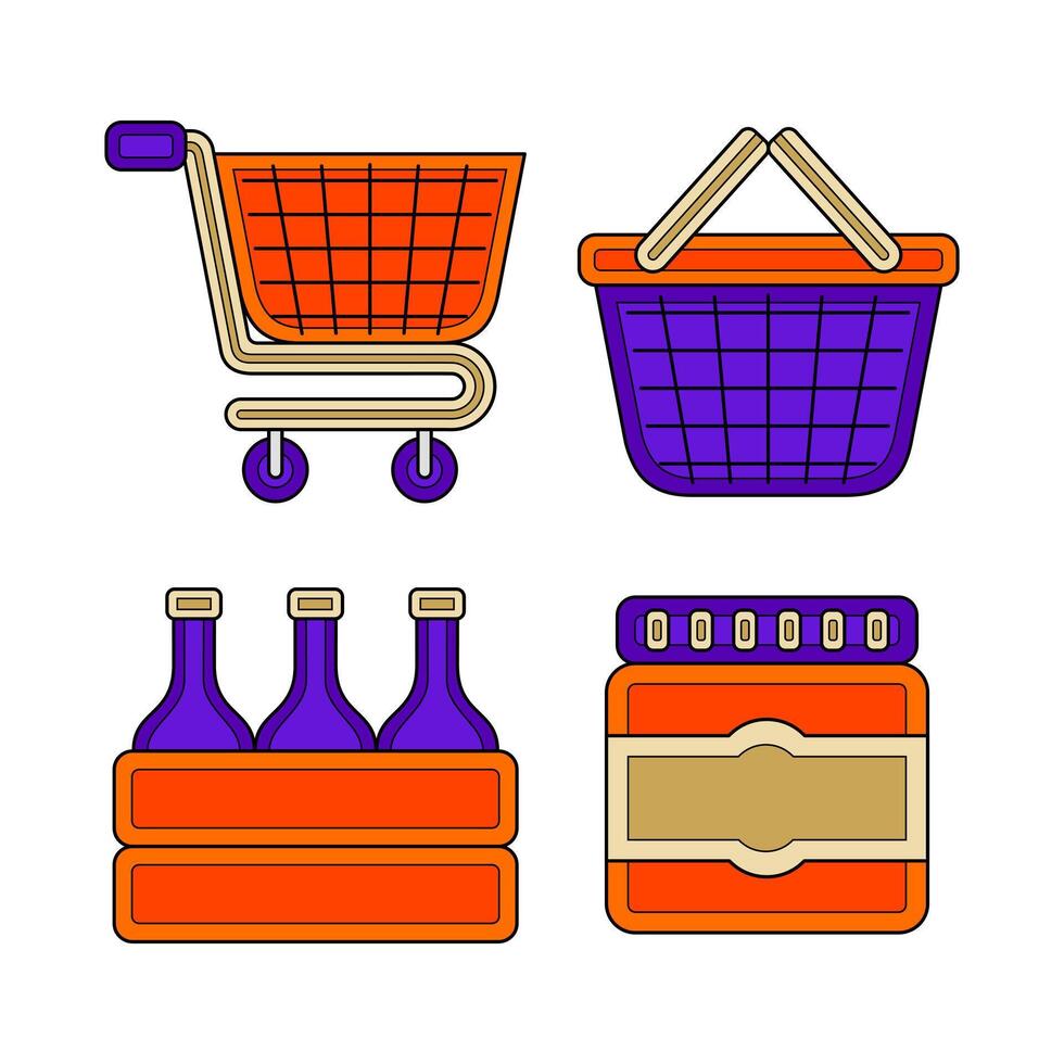 supermarkt element vector illustratie