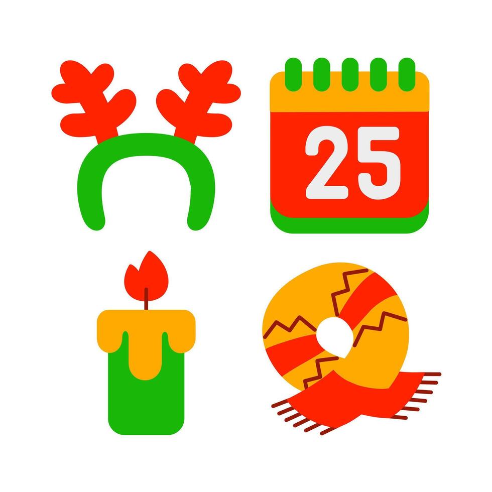 Kerstmis element vector illustratie