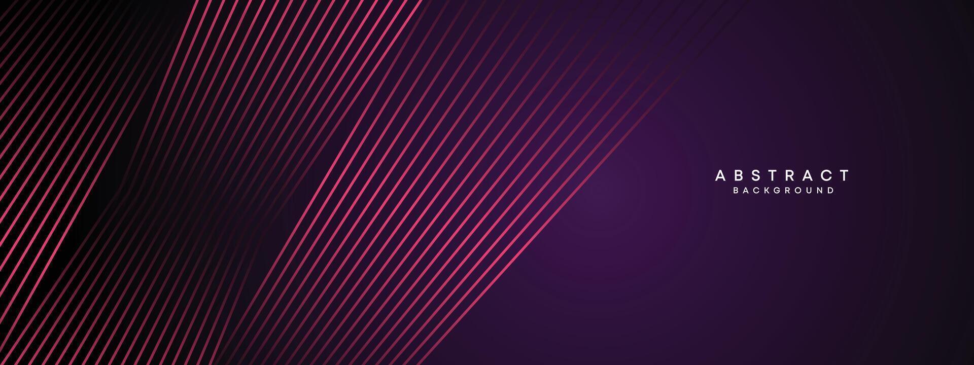 abstract donker Purper en roze golvend cirkels lijnen technologie achtergrond. helling met gloeiend lijnen glimmend meetkundig vorm en diagonaal, voor brochure, omslag, poster, banier, website, hoofd vector