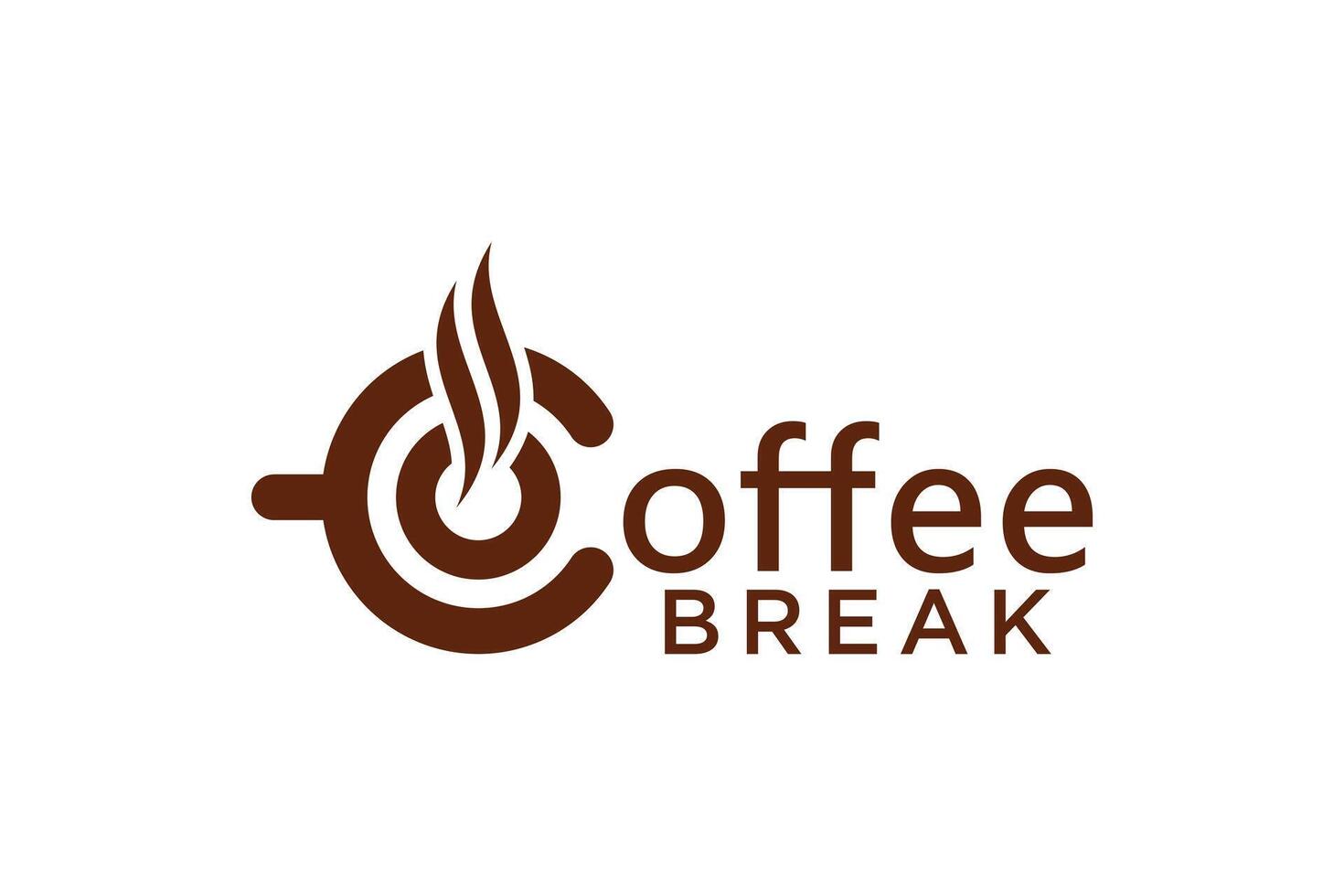 koffie logo ontwerp met gemakkelijk concept vector