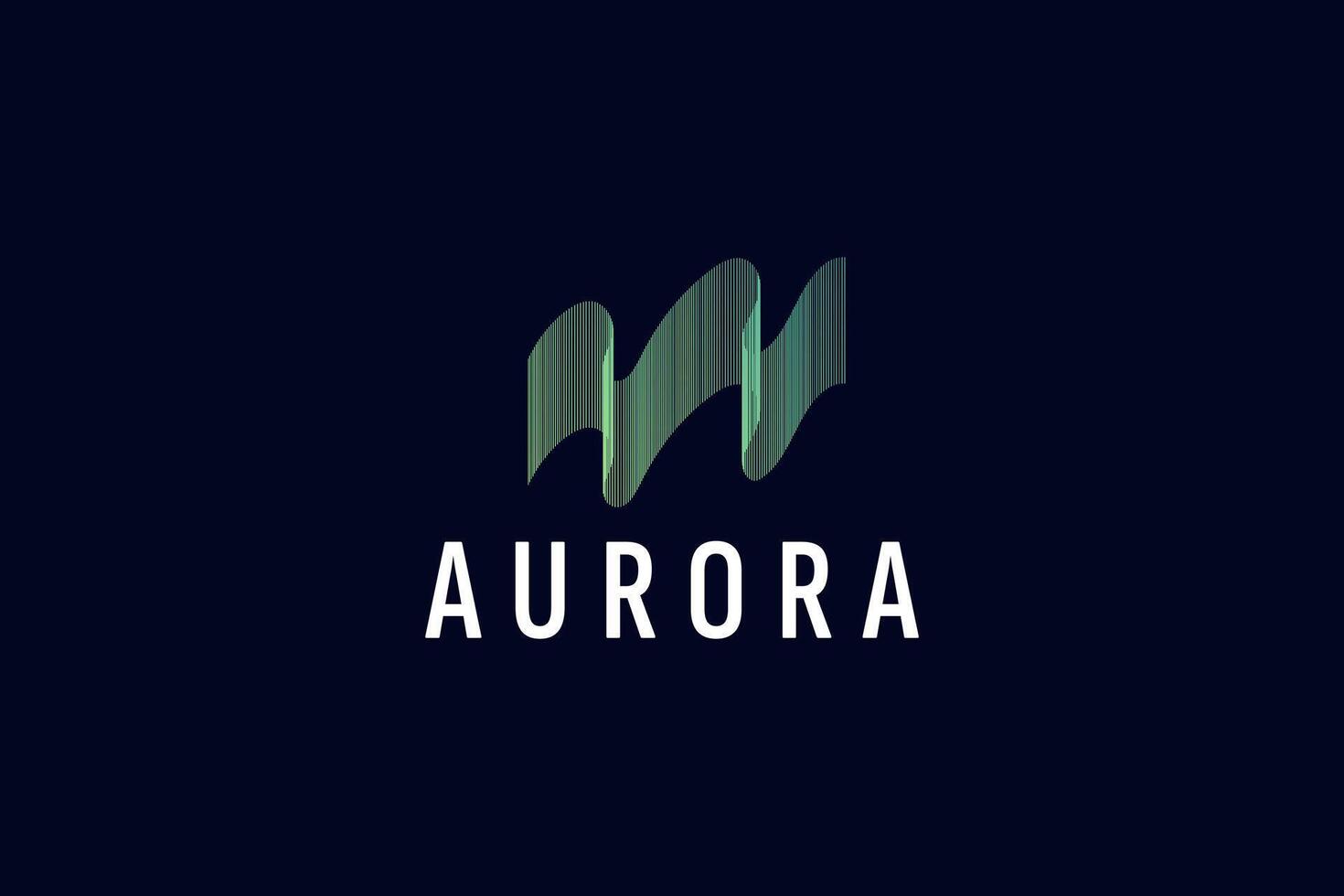Aurora logo vector icoon illustratie