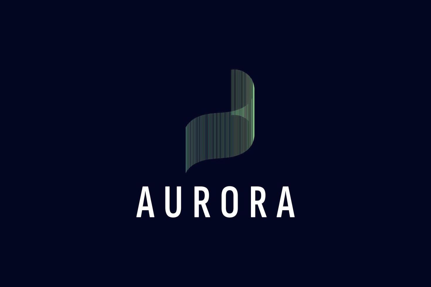 Aurora logo vector icoon illustratie