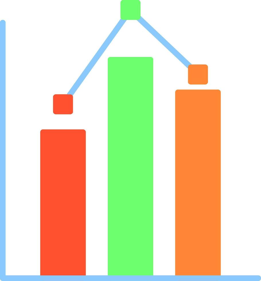 statistieken plat pictogram vector