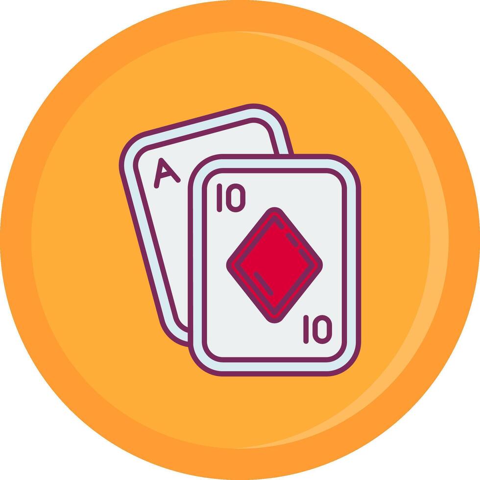 poker lijn gevulde icoon vector