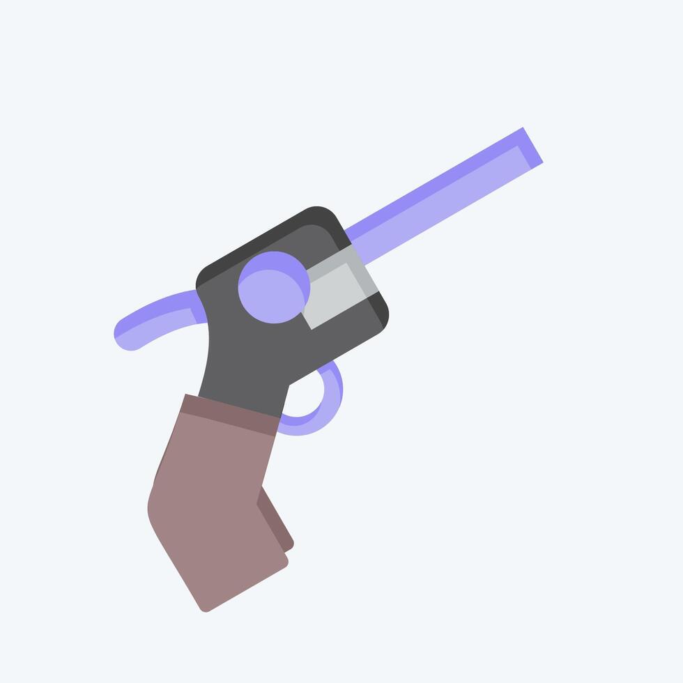 icoon revolver. verwant naar wapens symbool. vlak stijl. gemakkelijk ontwerp bewerkbaar. gemakkelijk illustratie vector