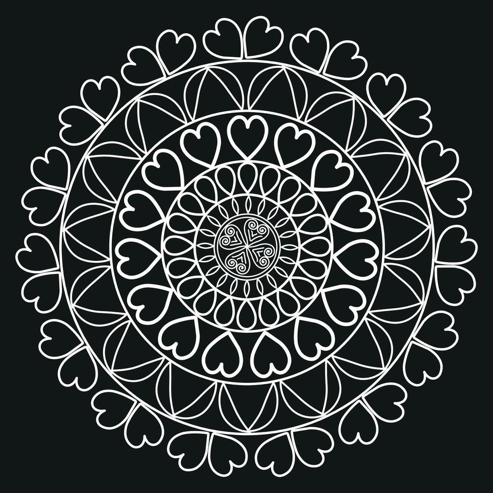 mandala achtergrond patroon ontwerp kleur boek vector