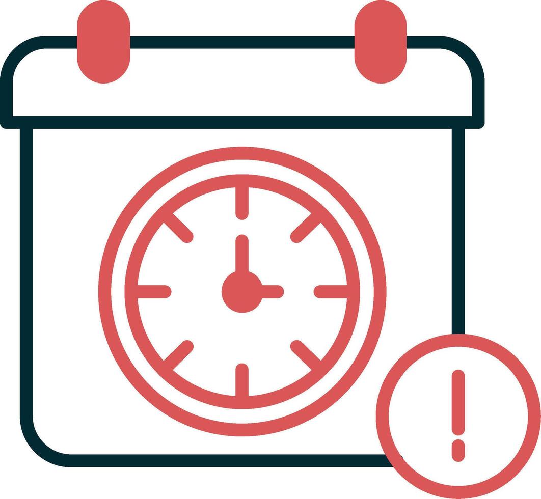 deadline vector pictogram