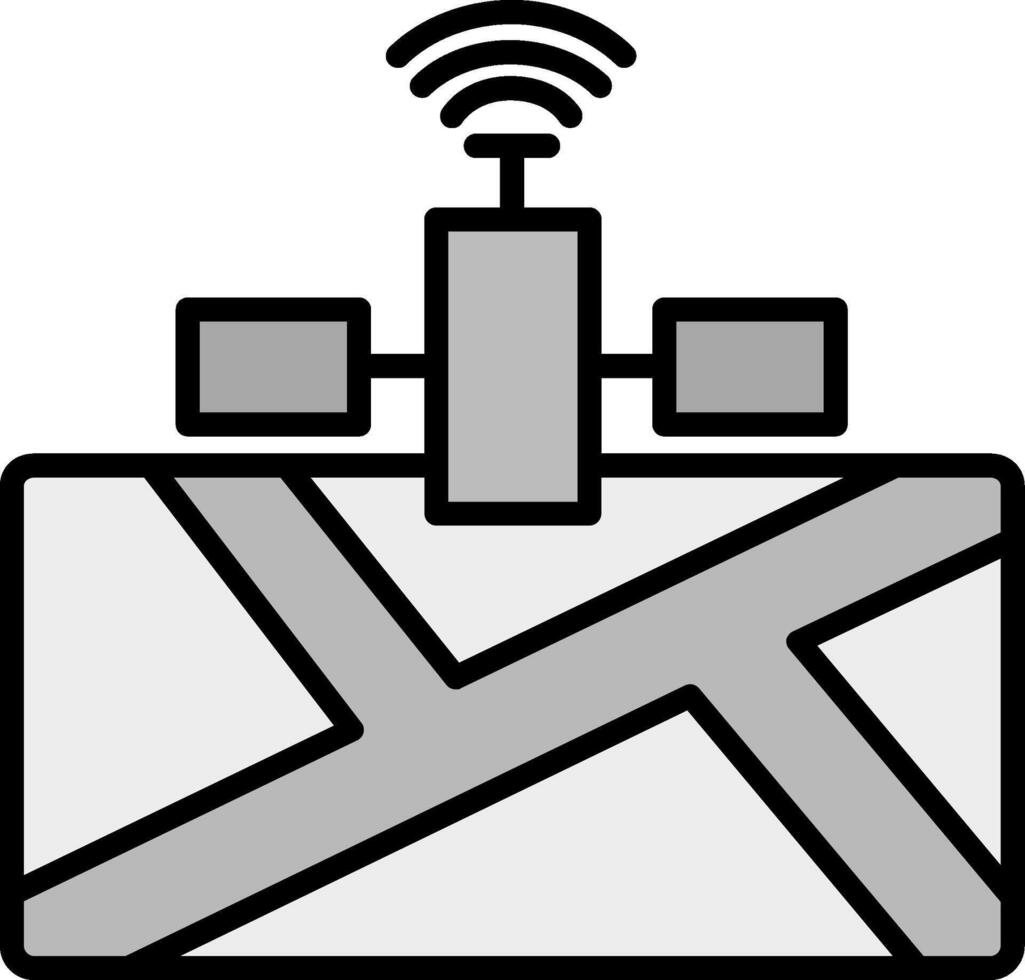 satelliet vector pictogram